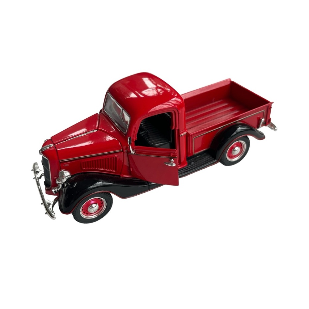 ARKO Products Vintage 1936 Ford Pickup Diecast Red, Silver & Black Classic Model